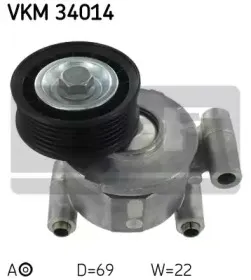 VKM 34014 SKF Натяжной ролик, поликлиновойремень